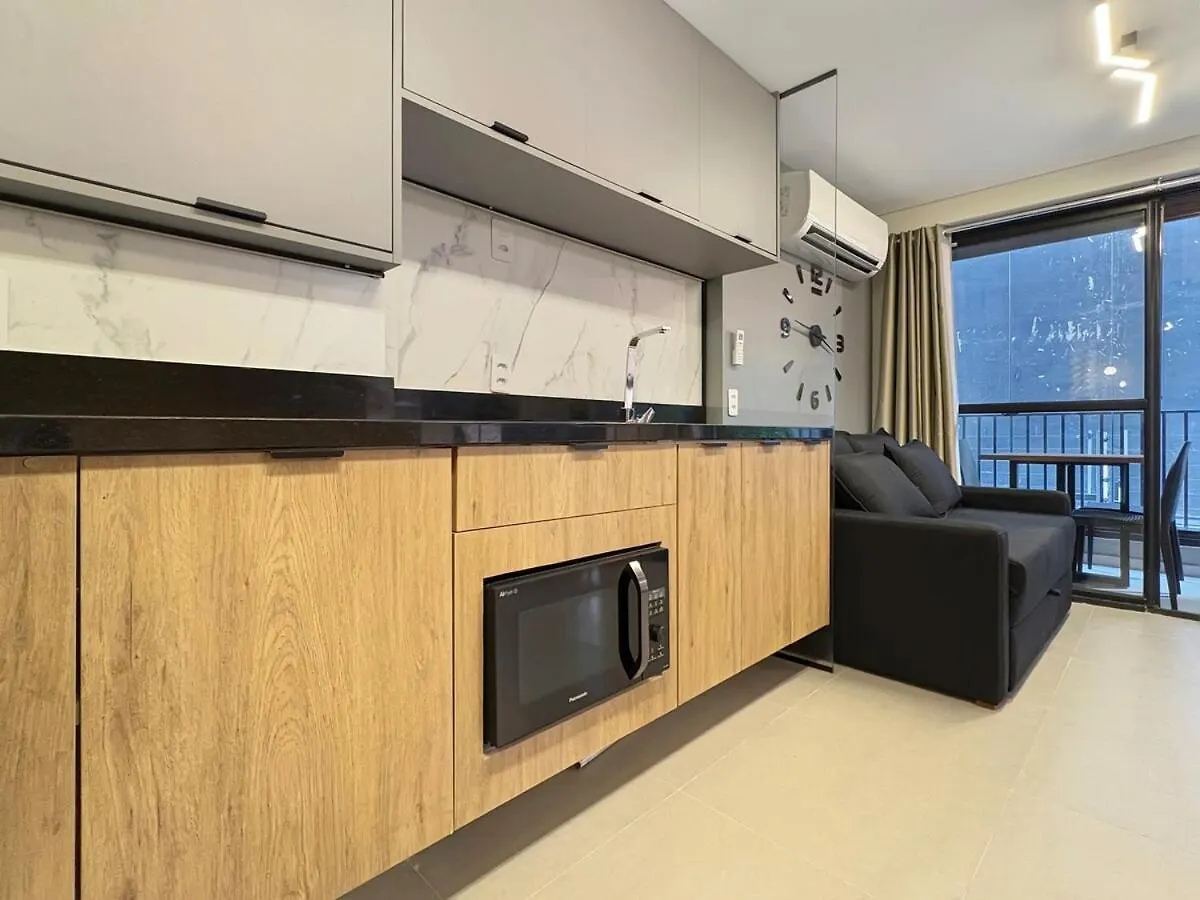 Modern Kitchen Balcony Studio Air Conditioning Sao Paulo 0*,  Brazil